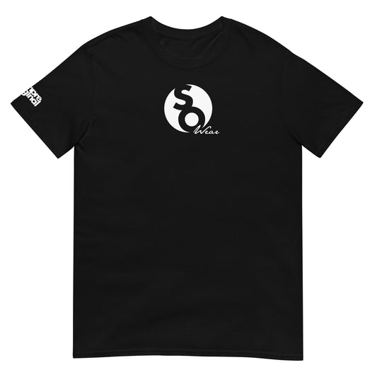 camiseta logo so wear minimalista siempre original negra