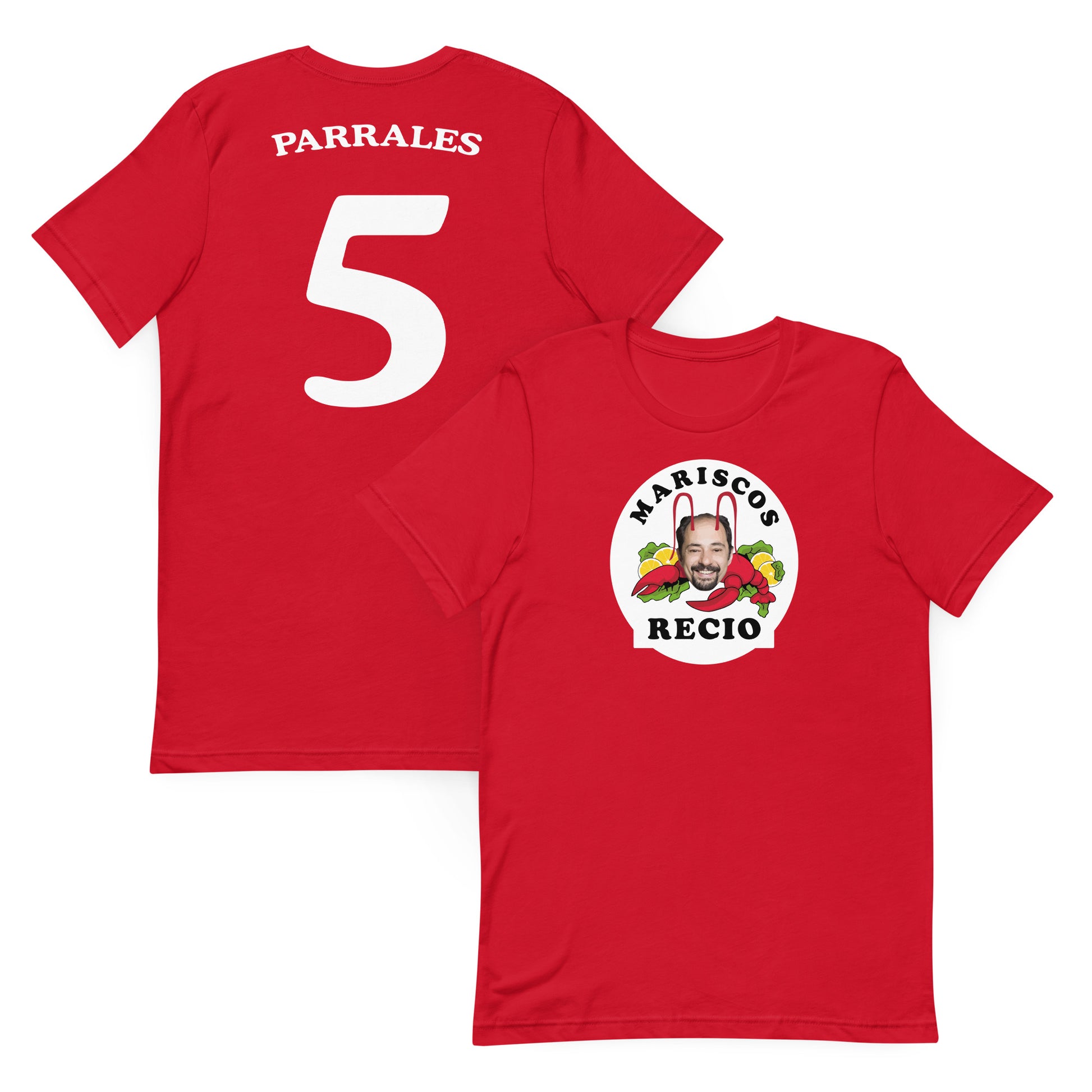 camiseta los leones de montepinar parrales mariscos recio la que se avecina roja