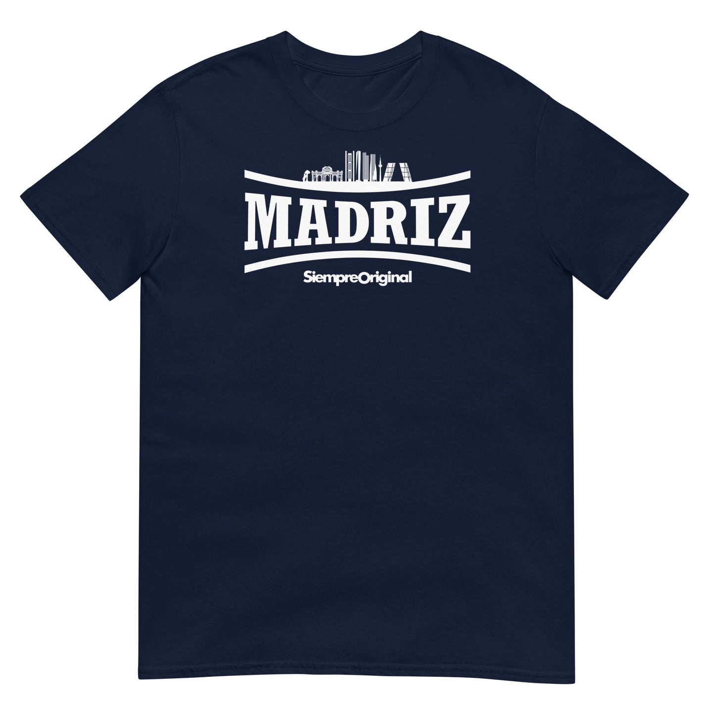 camiseta madrid skyline azul marino