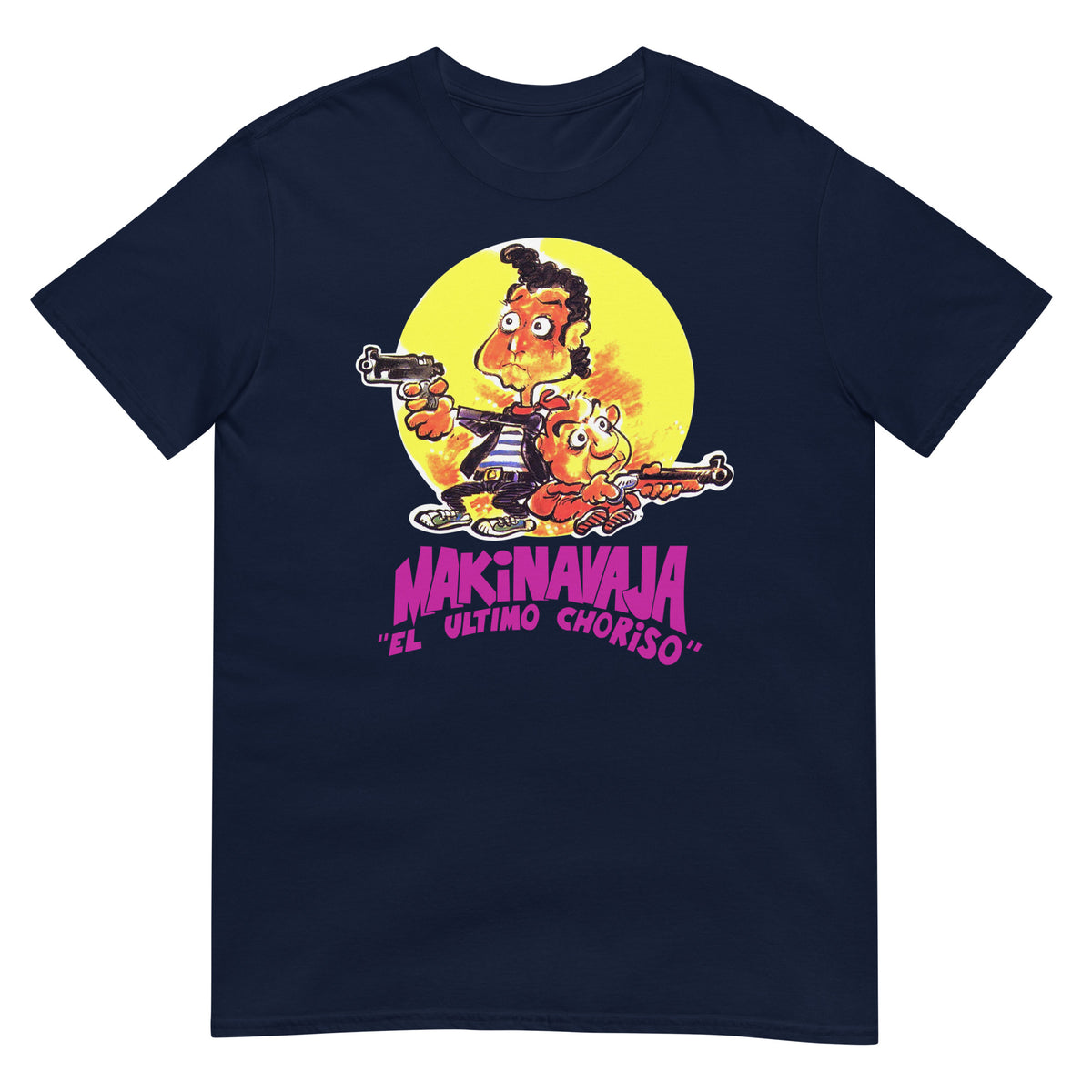 Camiseta azul marino de Makinavaja El último choriso