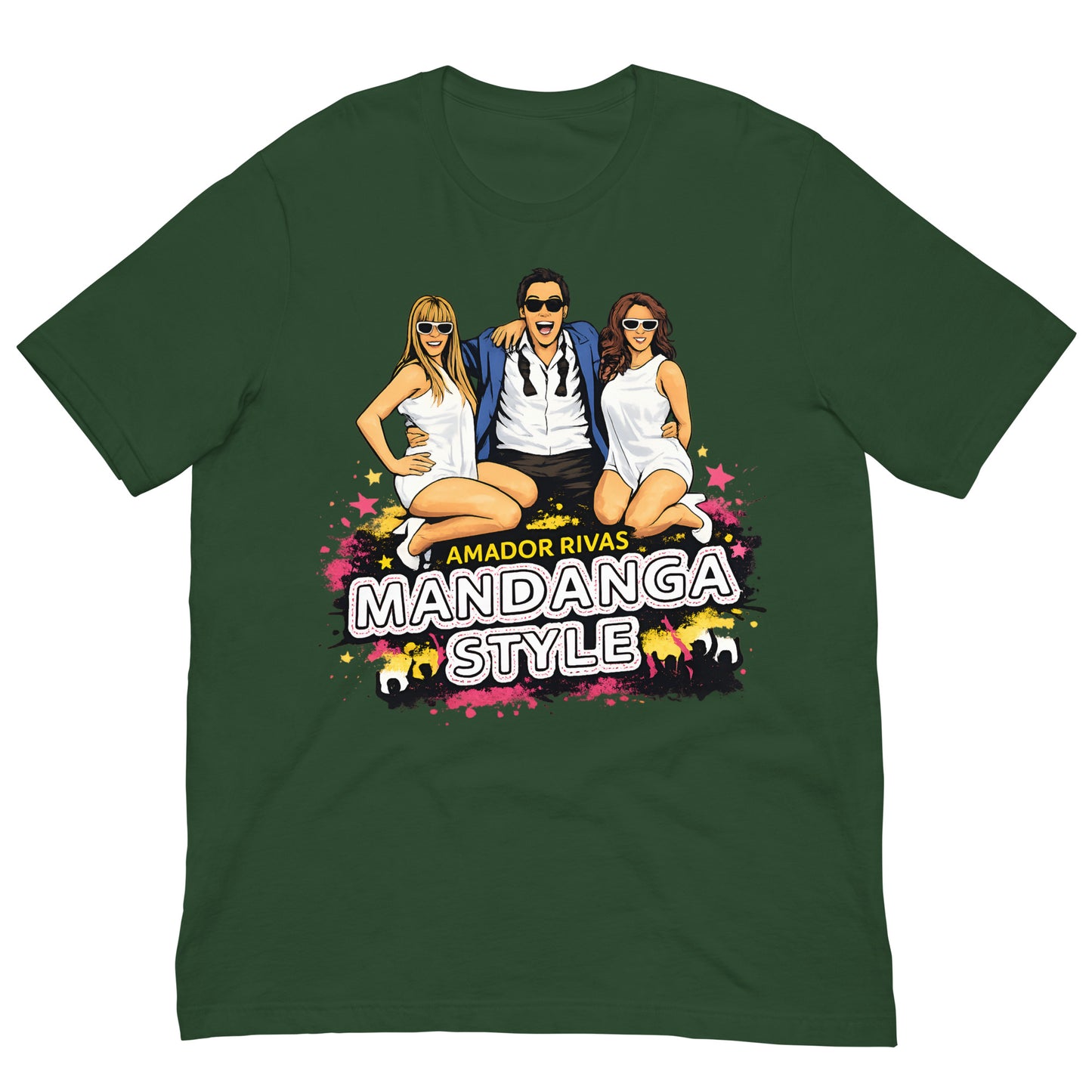 camiseta mandanga style amador la que se avecina verde botella
