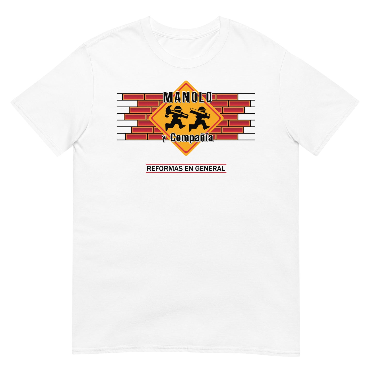 camiseta manolo y compania manos a la obra blanca
