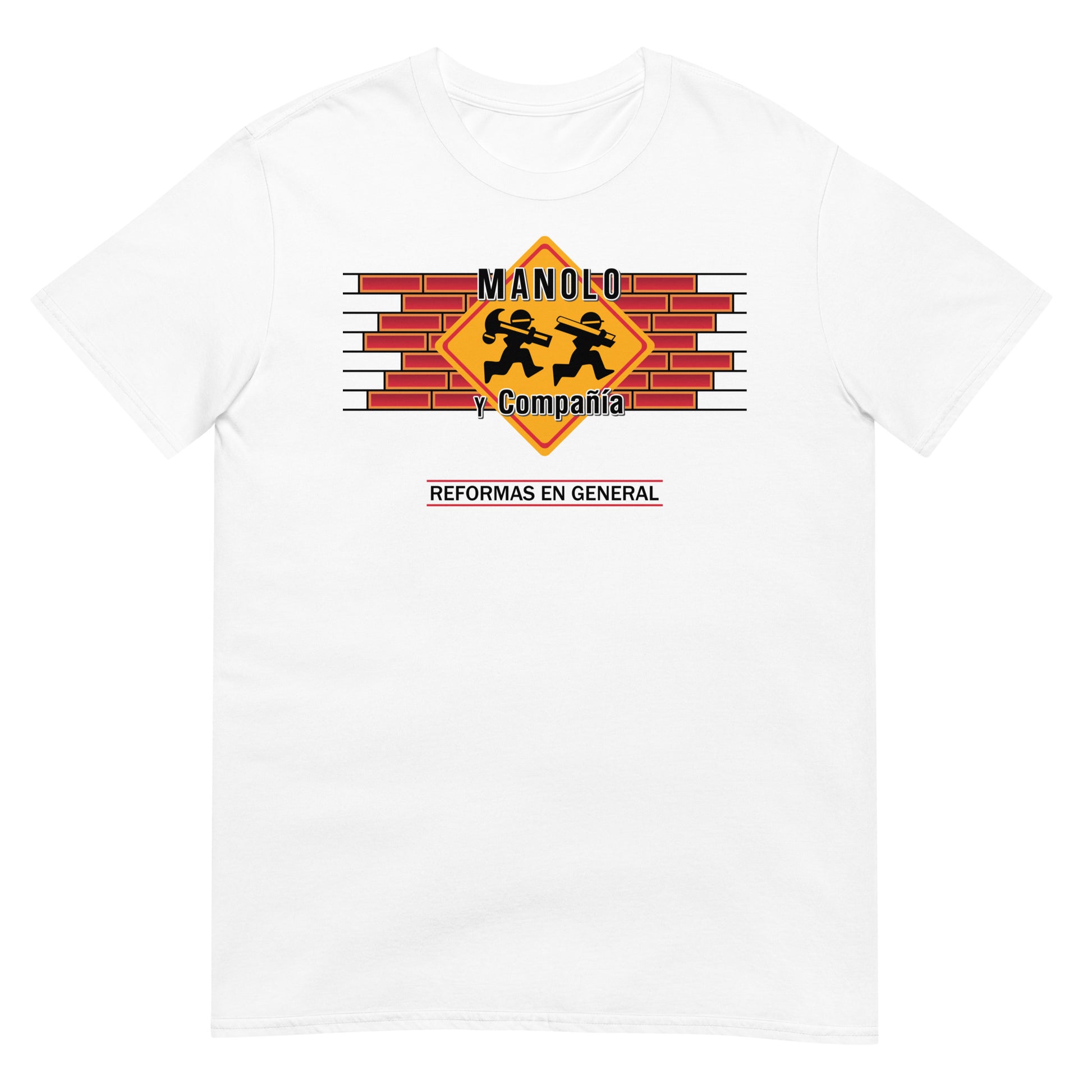 camiseta manolo y compania manos a la obra blanca