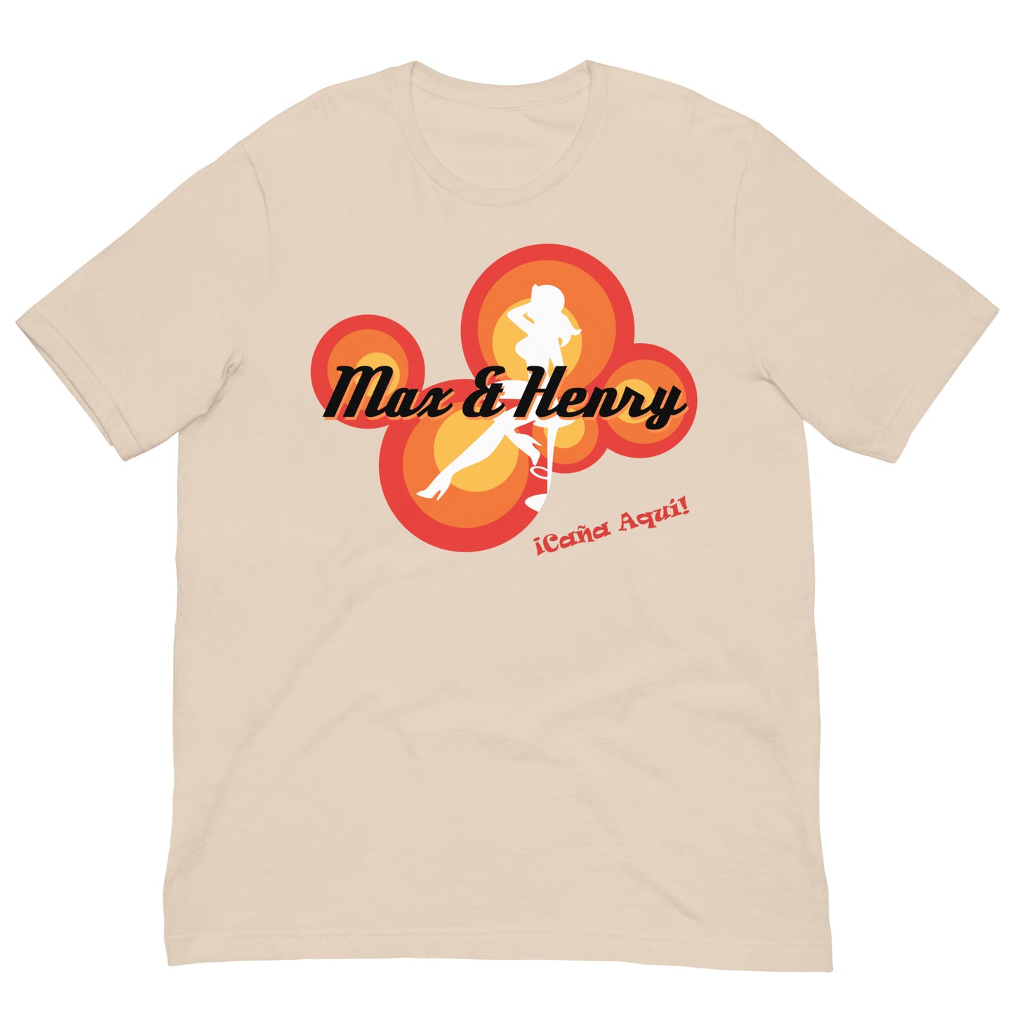 camiseta max and henry bar beige