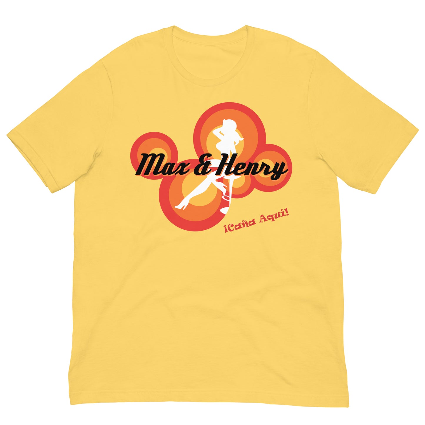 camiseta max and henry bar la que se avecina en color amarillo