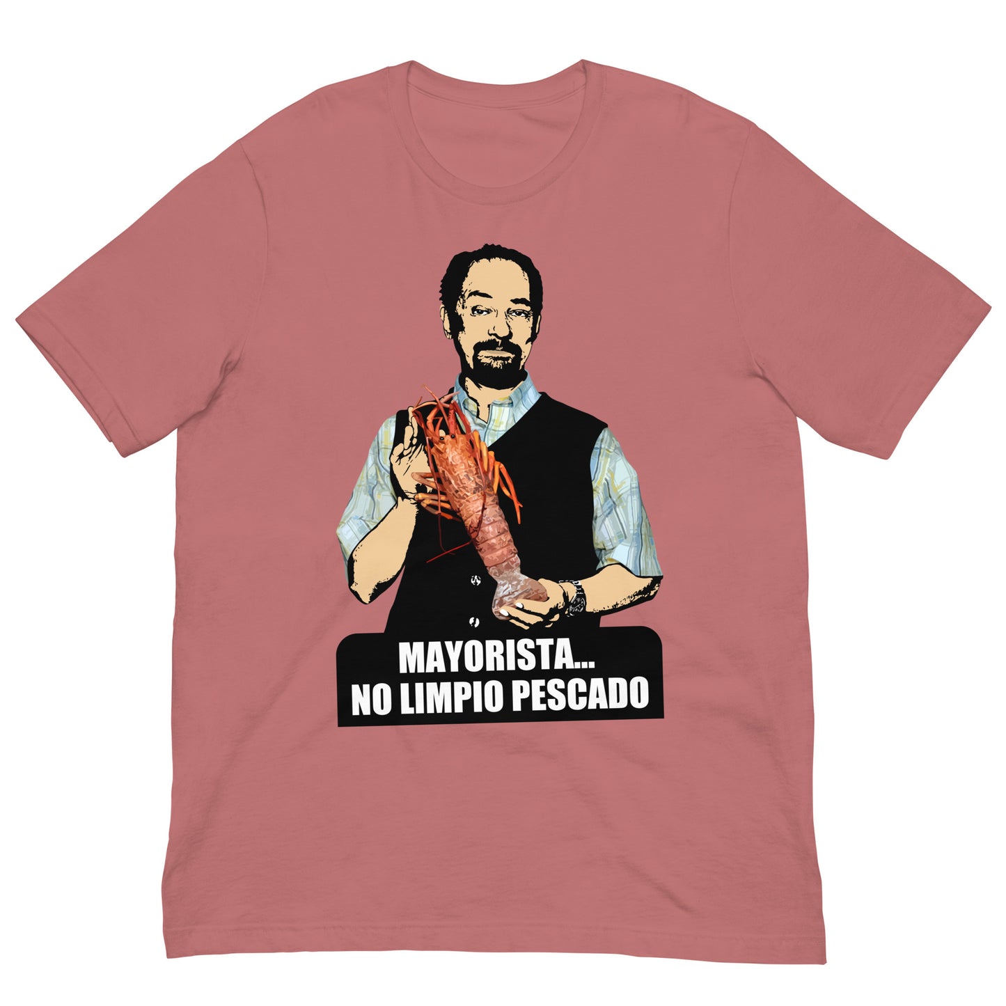 camiseta mayorista no limpio pescado de antonio recio de la que se avecina en color  malva