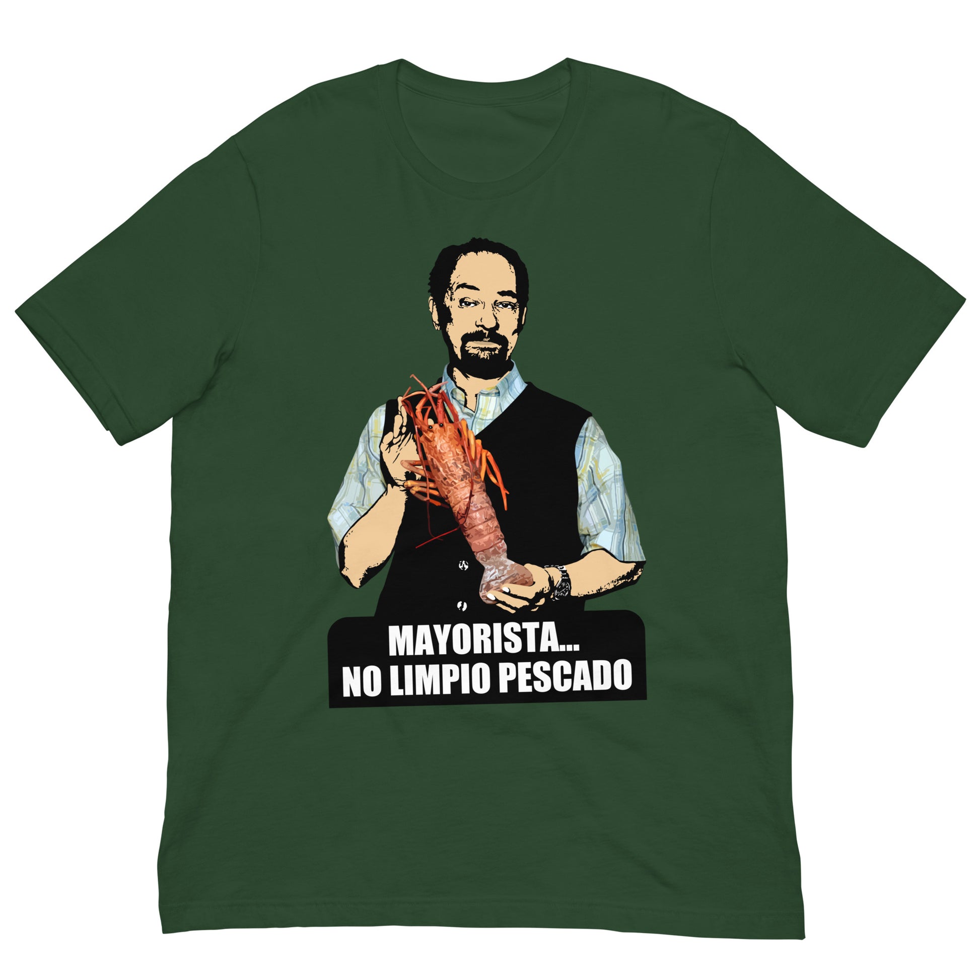camiseta mayorista no limpio pescado de antonio recio de la que se avecina en color  verde botella