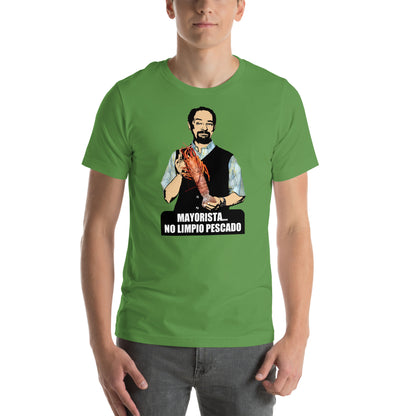 hombre con camiseta mayorista no limpio pescado de antonio recio de la que se avecina en color verde