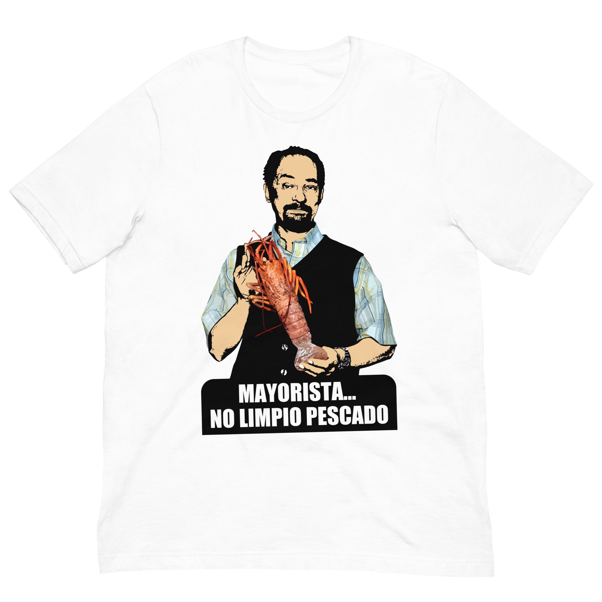 camiseta mayorista no limpio pescado blanca
