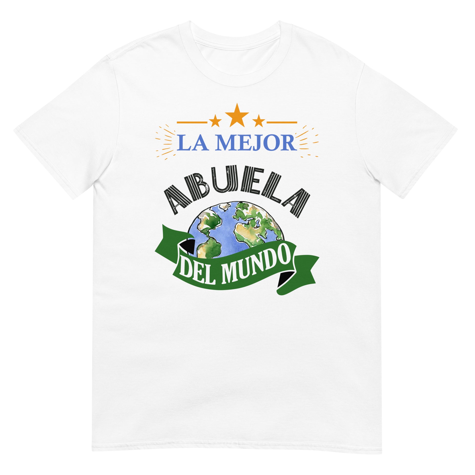 camiseta la mejor abuela del mundo blanca