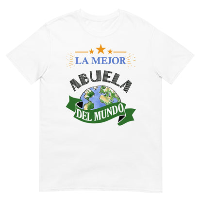 camiseta la mejor abuela del mundo blanca