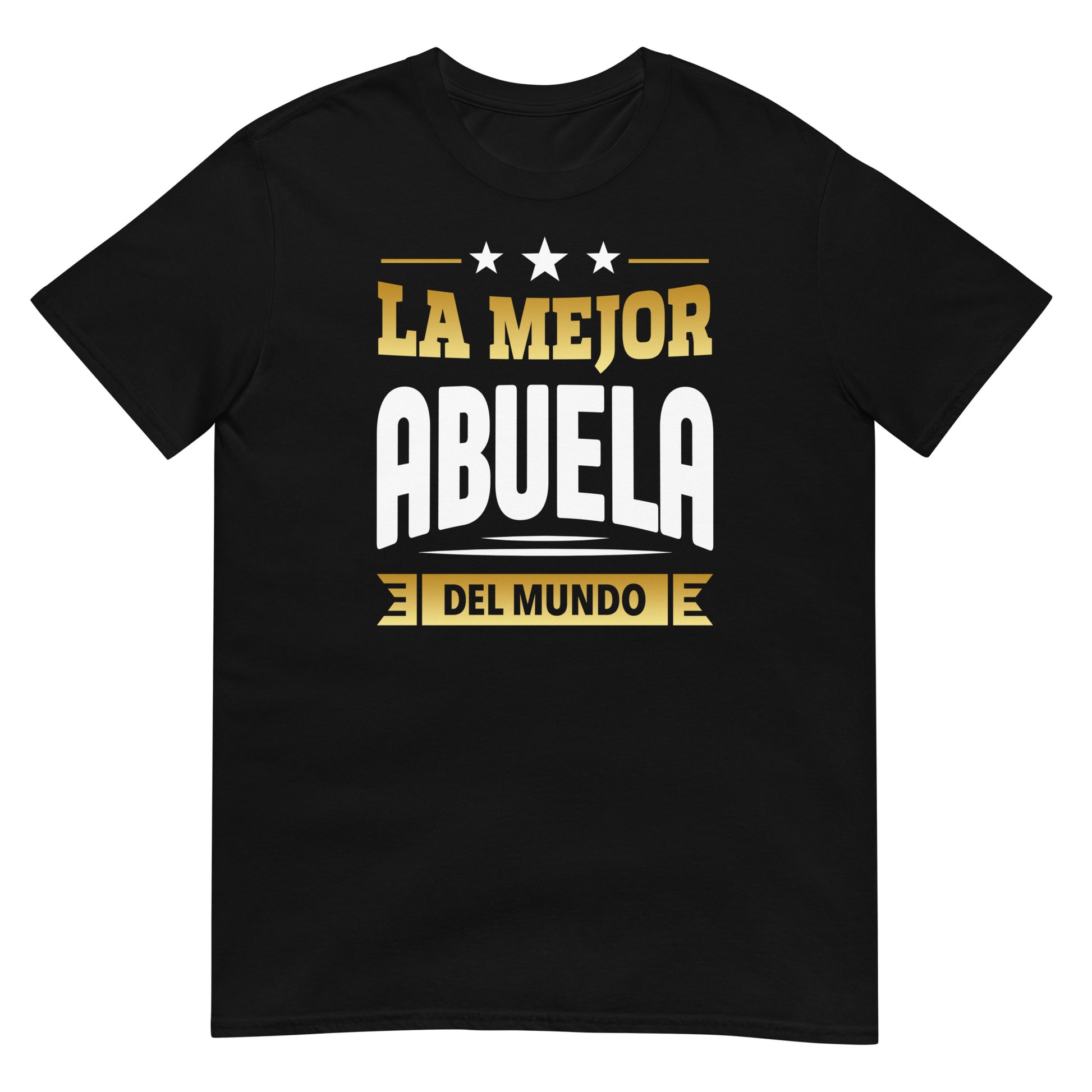 camiseta la mejor abuela del mundo negra