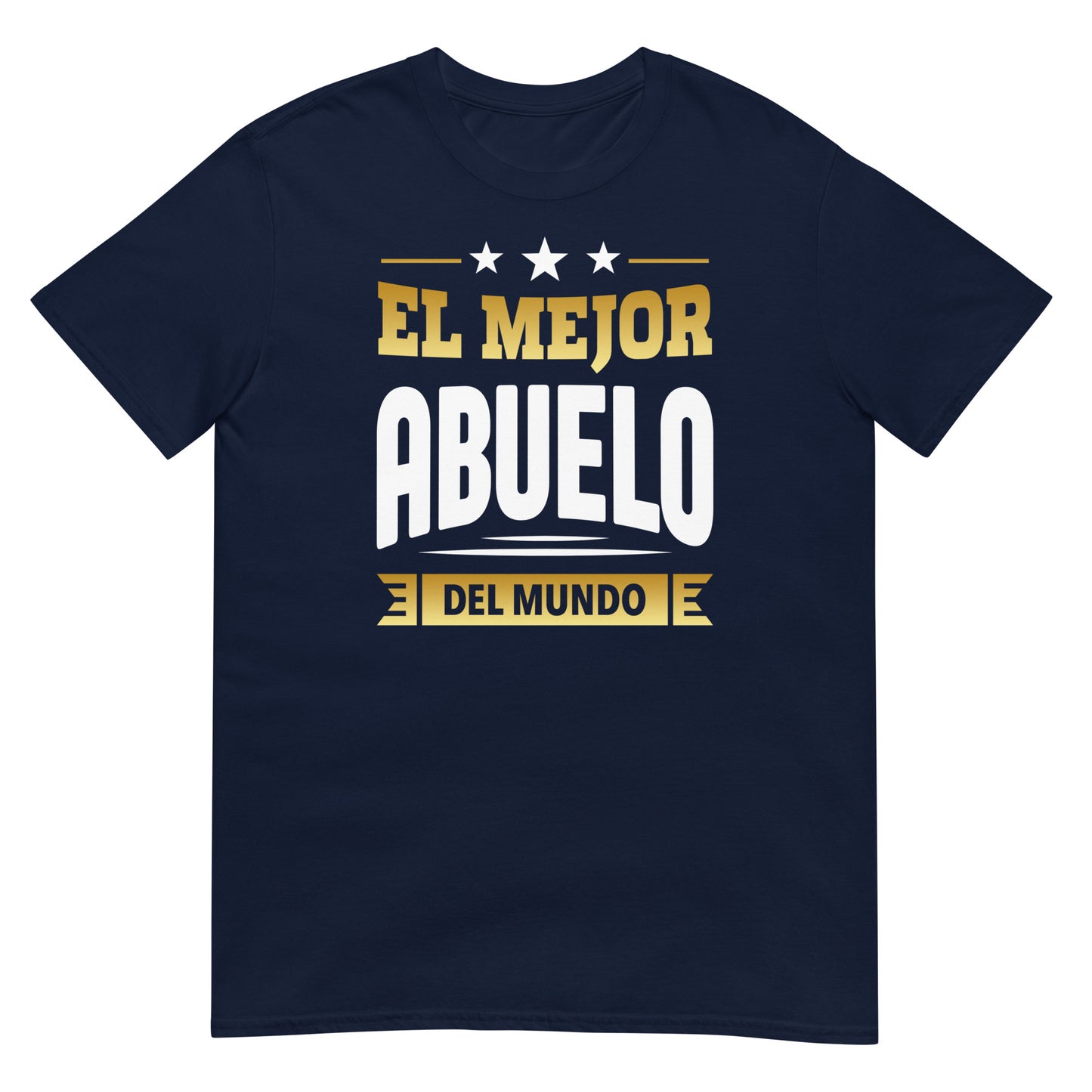 camiseta el mejor abuelo del mundo azul marino