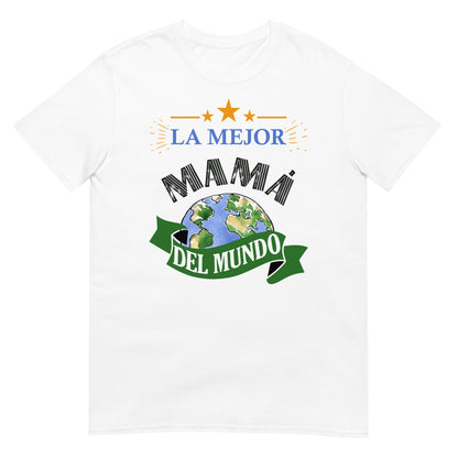 camiseta la mejor mama del mundo blanca