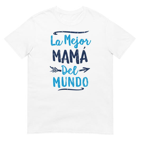 camiseta la mejor mama del mundo blanca