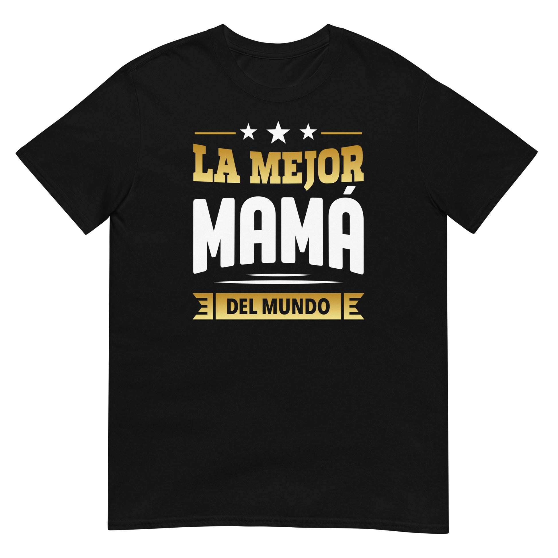 camiseta la mejor mama del mundo negra