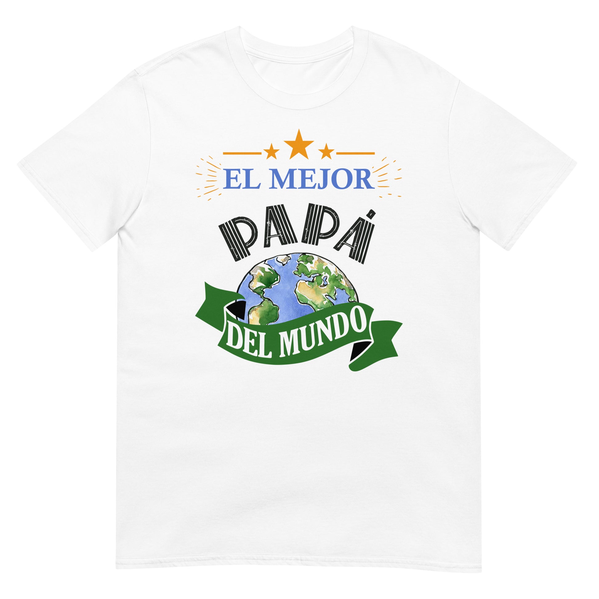 camiseta el mejor papa del mundo blanca