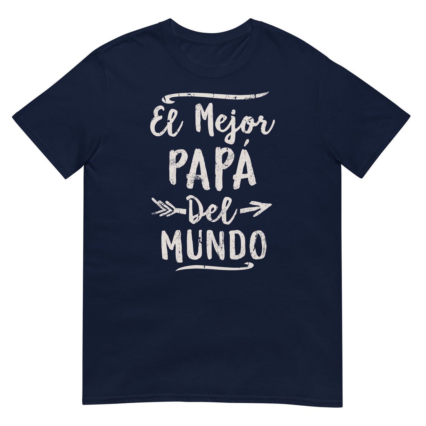 camiseta el mejor papa del mundo azul marino
