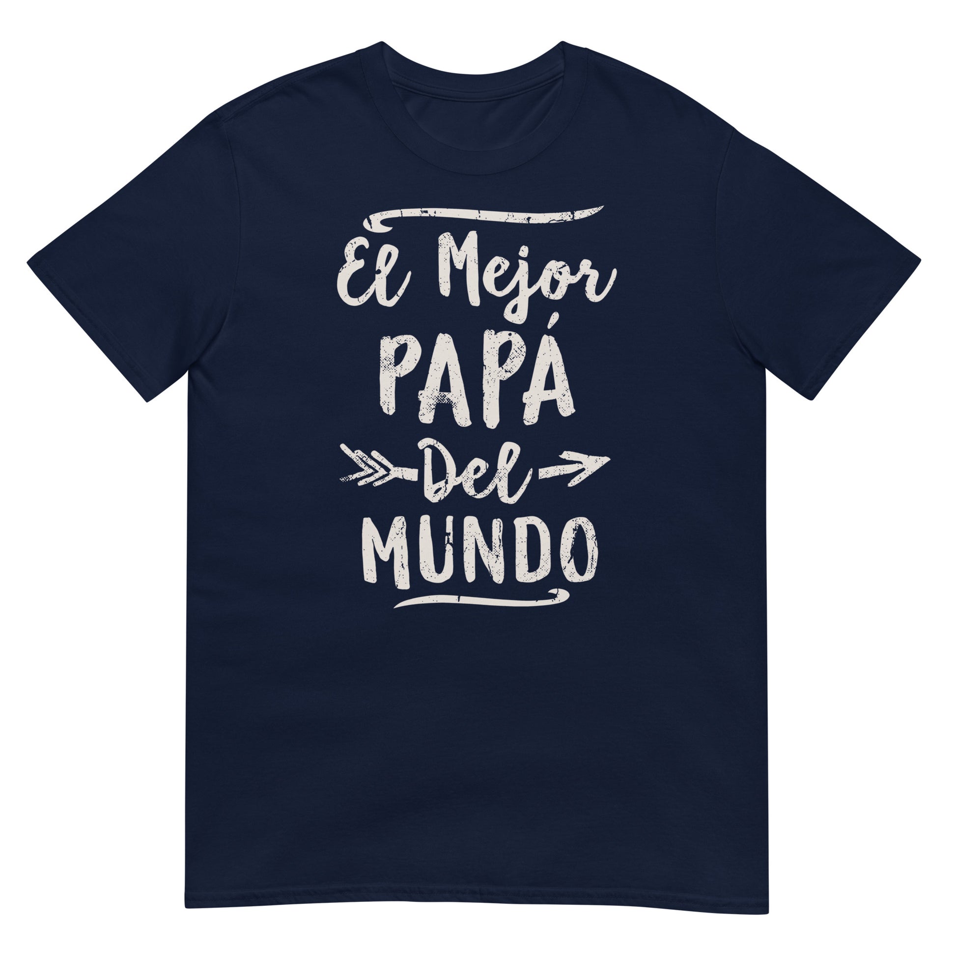camiseta el mejor papa del mundo azul marino