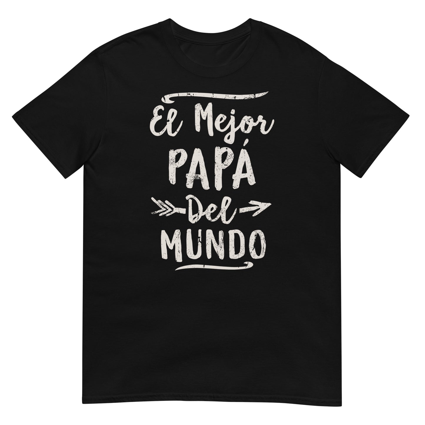 camiseta el mejor papa del mundo negra