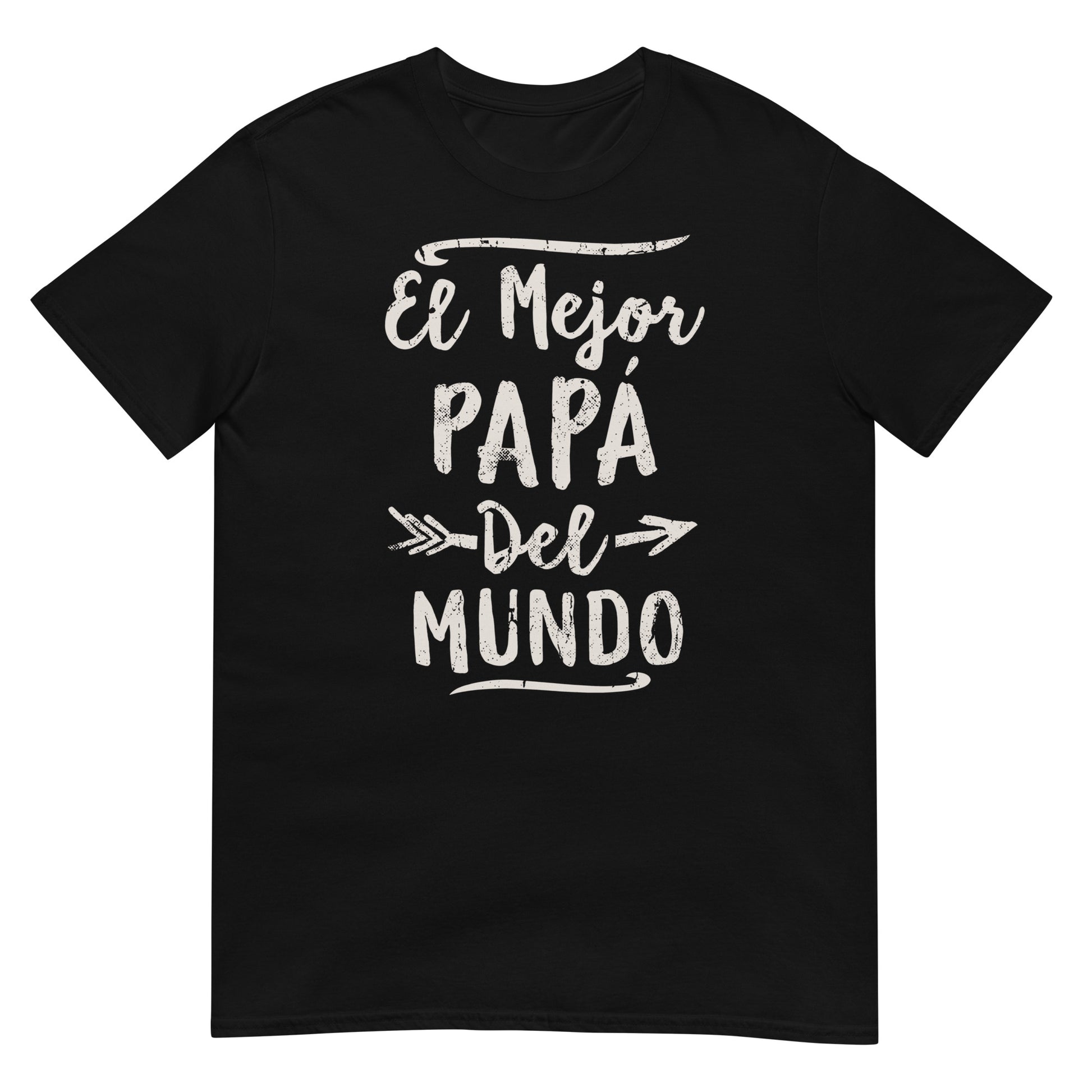 camiseta el mejor papa del mundo negra