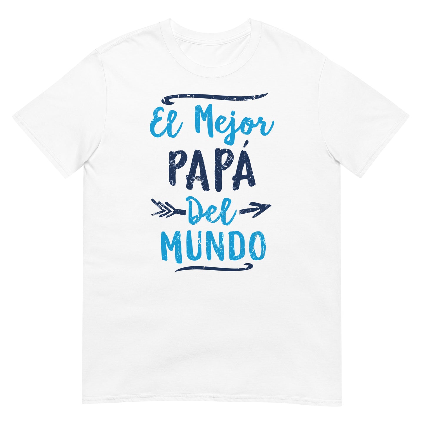 camiseta el mejor papa del mundo blanca