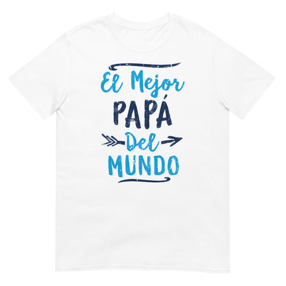 camiseta el mejor papa del mundo blanca
