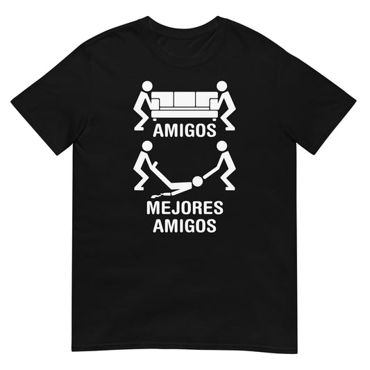 camiseta mejores amigos humor negra