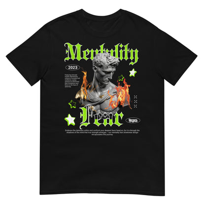 camiseta mentality over fear siempre original urban en color negro