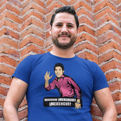 hombre con camiseta merengue merengue amador la que se avecina azul royal