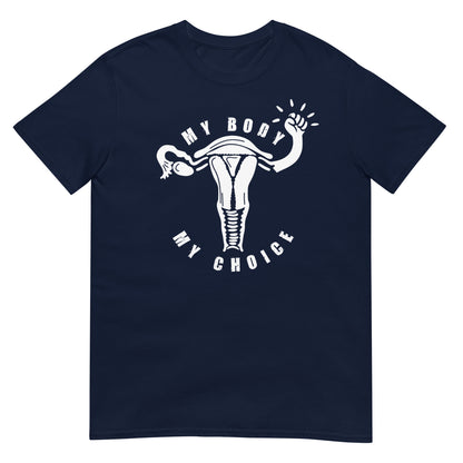 camiseta mi cuerpo mi eleccion azul marino