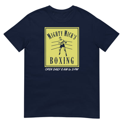 camiseta mighty micks boxing gym rocky azul marino