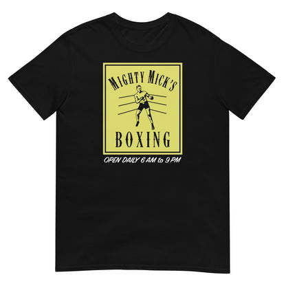 camiseta mighty micks boxing gym rocky negra