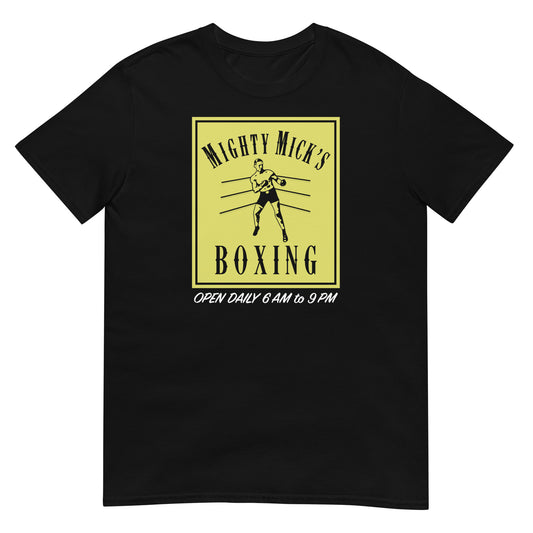 camiseta mighty micks boxing gym rocky negra