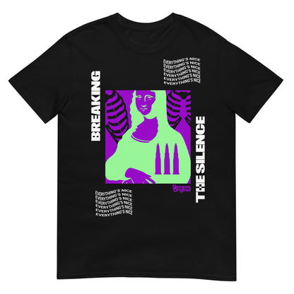 camiseta mona lisa urbana negra