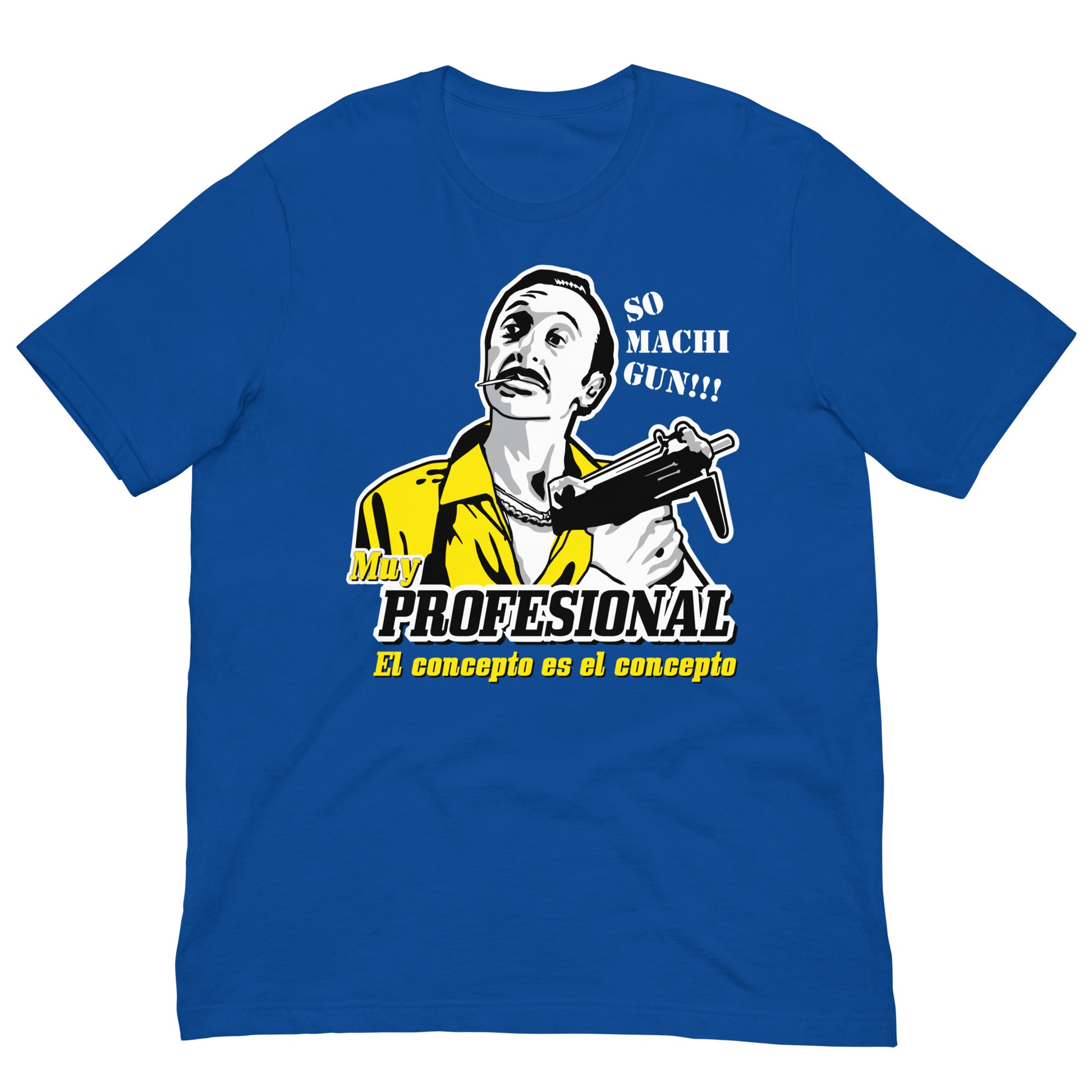 camiseta muy profesional airbag pazos en color azul royal