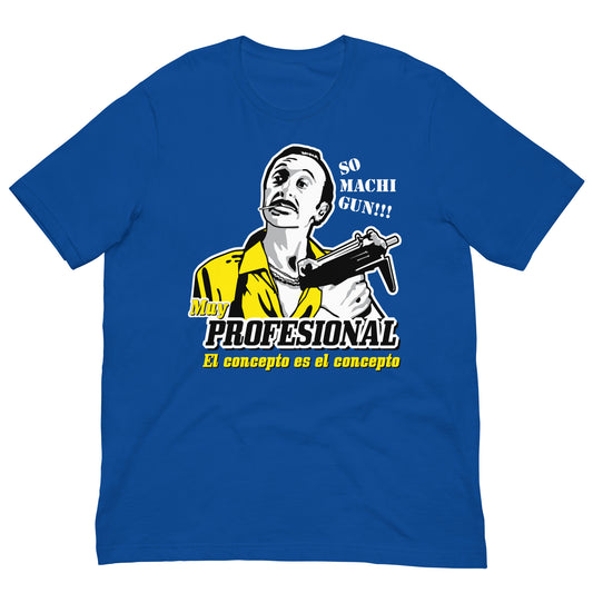 camiseta muy profesional airbag pazos en color azul royal