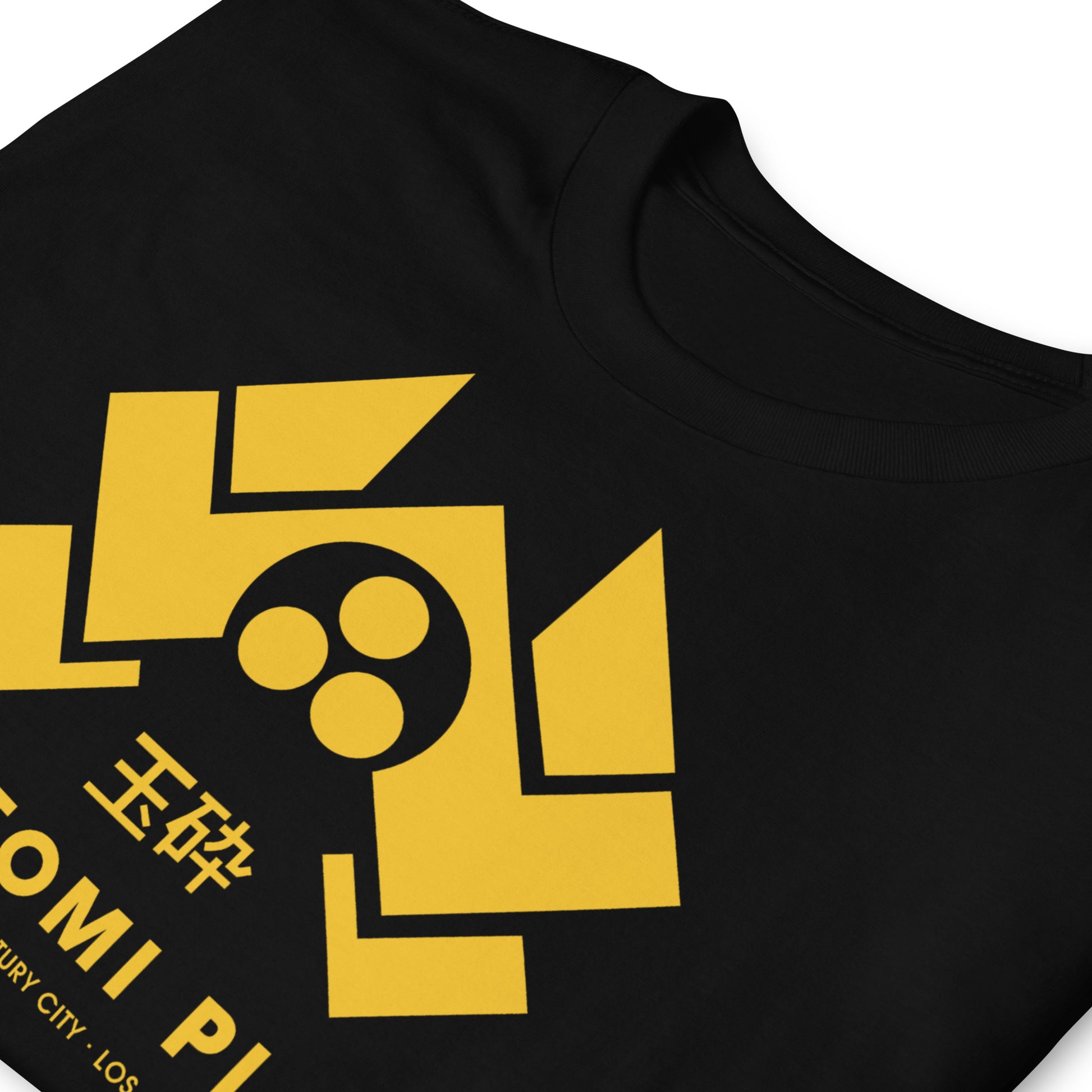 detalle de camiseta nakatomi plazadie hard negra