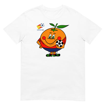 camiseta naranjito espana 82 blanca