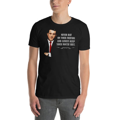 hombre con camiseta gangster robert de niro goodfellas negra