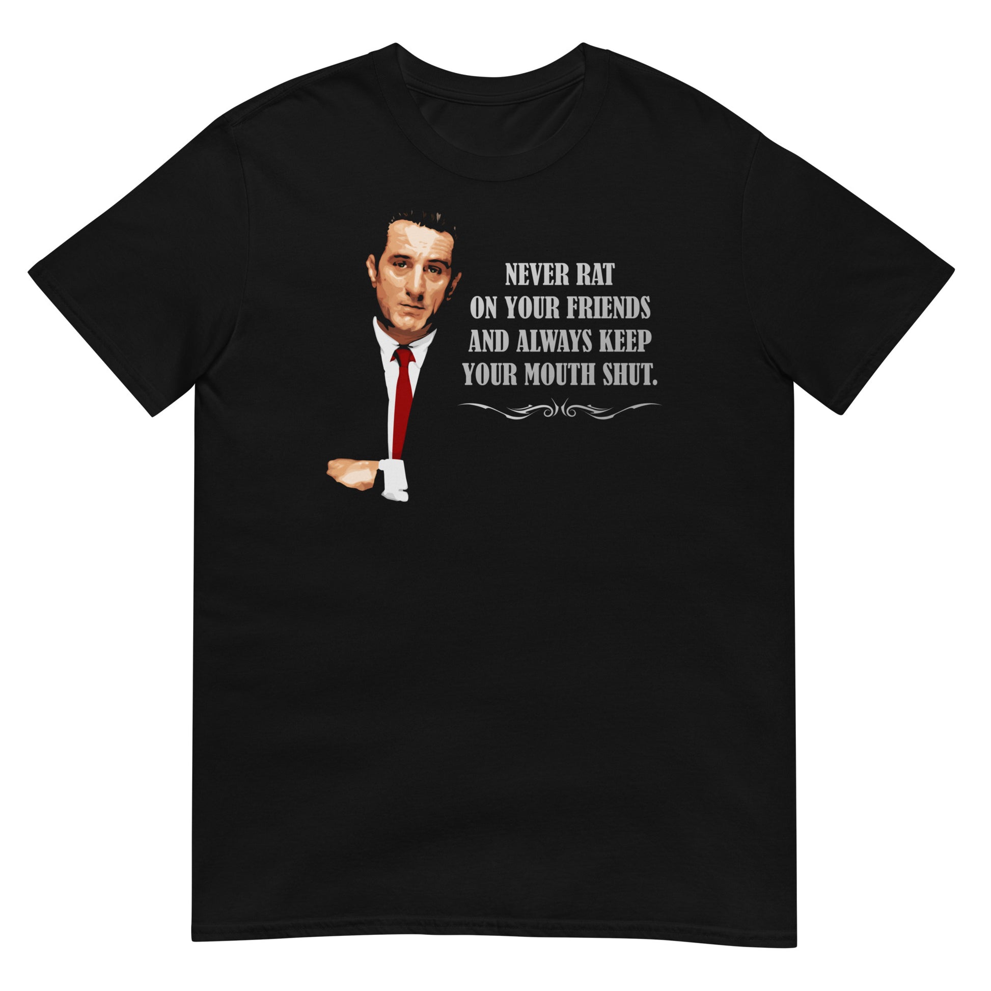 camiseta gangster robert de niro goodfellas negra