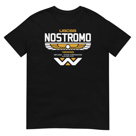 camiseta nostromo weyland alien negra