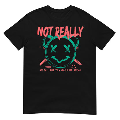 camiseta not really teddy bear siempre original urban en color negro