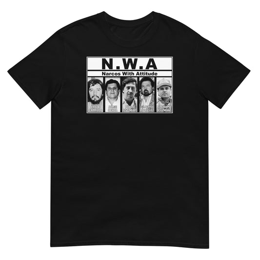 camiseta nwa narcos pablo escobar el chapo guzman negra