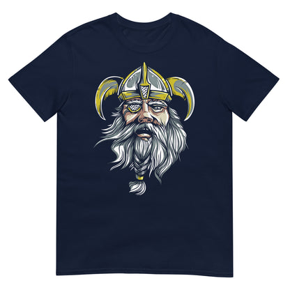 camiseta odin dios vikingo azul marino