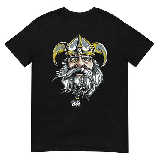camiseta odin dios vikingo negra