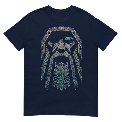 camiseta odin nudos vikingos azul marino