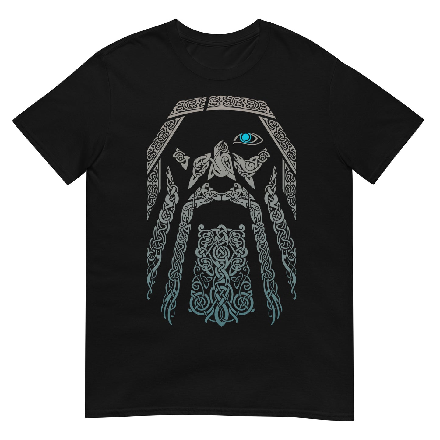 camiseta odin nudos vikingos negra