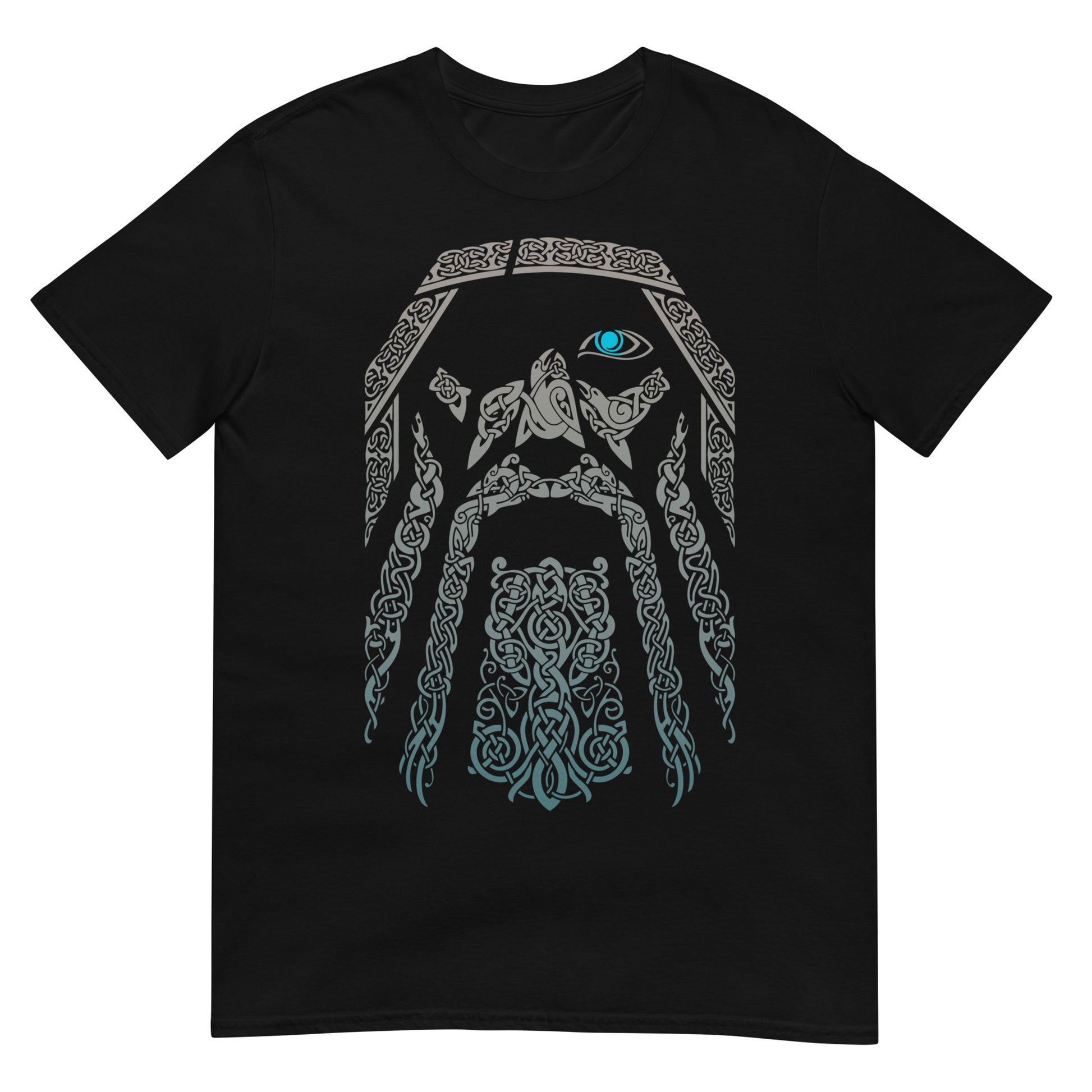 camiseta odin nudos vikingos negra