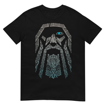 camiseta odin nudos vikingos negra